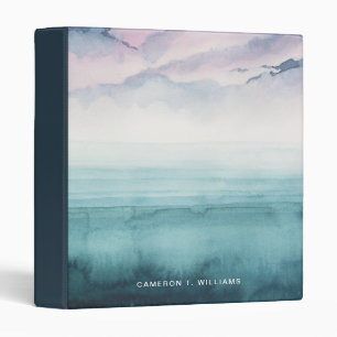 Classeur Ajoutez votre nom Dusk on the Bay - Aquarelle