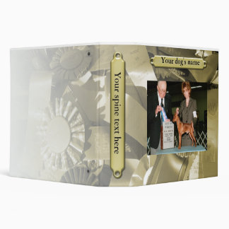 Classeur Album à chien, or