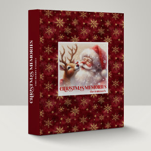 Classeur Album à reliure anneaux de Noël Cozy Santa et Rudo