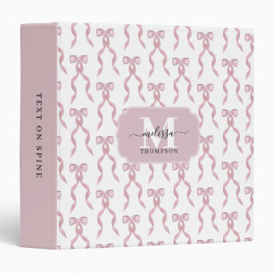 Classeur Album à ruban rose aquarelle fantaisie