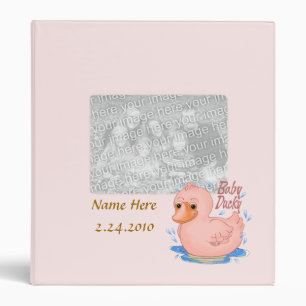 Classeur Album Bébé Canard Rose