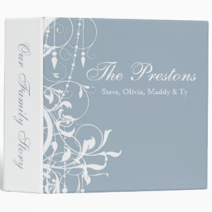Classeur Album bleu chic minable de famille de lustre