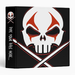 Classeur Album de batteur heavy metal personnalisé Rock&Rol