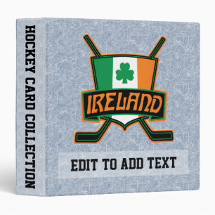 Classeur Album de carte de commerce de hockey sur glace irl