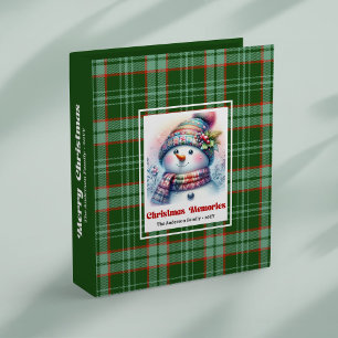 Classeur Album de famille de bonhomme de neige de Noël pers