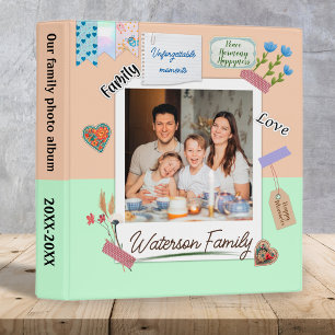 Classeur Album de famille style de collage customisé