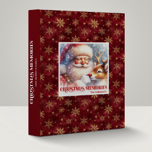Classeur Album de famille traditionnel Santa Rudolph Noël F