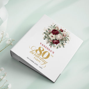 Classeur Album de luxe de souvenirs de 80e anniversaire aux