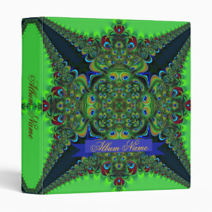 Classeur Album de mandala géométrique en dentelle de paon