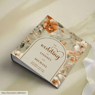 Classeur Album de mariage à mémoire Boho Terracotta Sage in