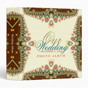 Classeur Album de mariage à paillettes bohème exotique