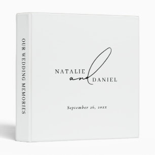 Classeur Album de mariage classique moderne minimal