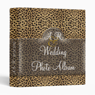 Classeur Album de mariage de léopard