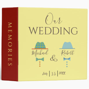 Classeur Album de mariage gay moderne