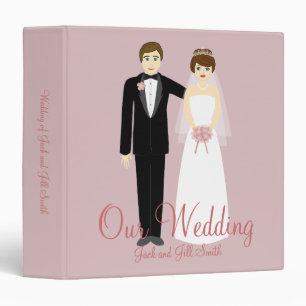 Classeur Album de mariage personnalisable (mauve)