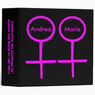 Classeur Album de mariage personnalisable pour lesbiennes