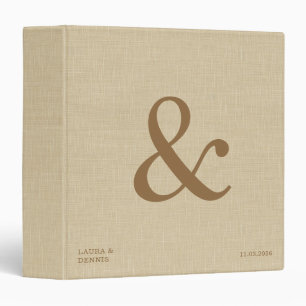 Classeur Album de mariage personnalisé avec monogramme en l