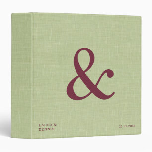 Classeur Album de mariage personnalisé avec monogramme en l