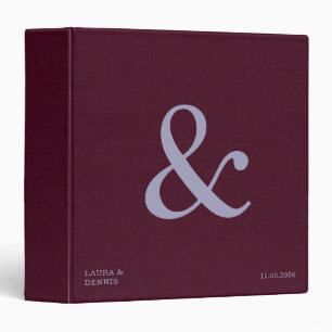 Classeur Album de mariage personnalisé avec monogramme en l