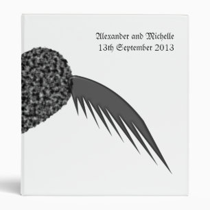 Classeur Album de mariage personnalisé Gothique Aile Amour