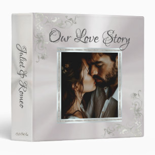 Classeur Album de mariage Photo & Heart - Blanc Perle