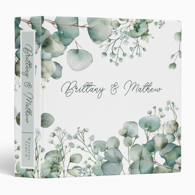 Classeur Album de mariage / Planificateur (Devant/Côté)