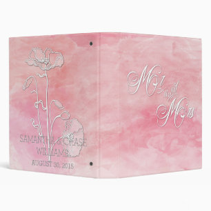 Classeur ALBUM DE MARIAGE rose ROSE EAU COULEUR POPIES