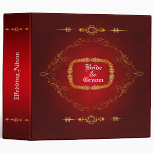 Classeur Album de mariage rouge foncé