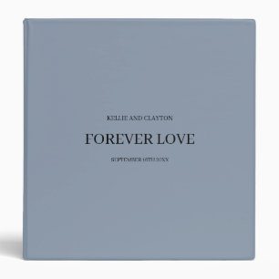 Classeur Album de mariage simple bleu