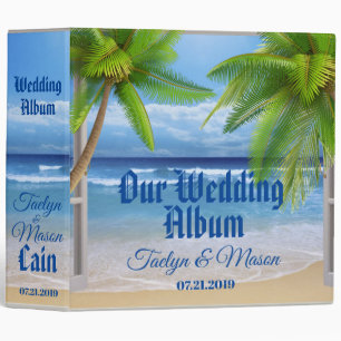 Classeur Album de mariage tropical Mariage Beach
