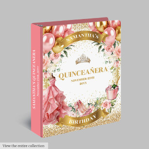Classeur Album de mémoire Blush Gold Quinceañera