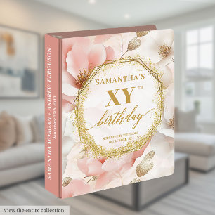 Classeur Album de mémoire d'anniversaire glamour en ivoire