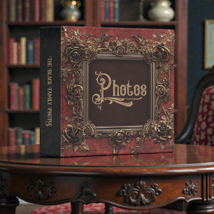 Classeur Album de photos à cadre doré victorien ancien