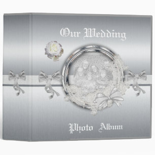 Classeur Album de photos de mariage en reliure argent