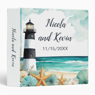 Classeur Album de photos de mariage phare nautique 