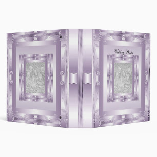 Classeur Album de photos de mariage relié Mauve Lilas Art D