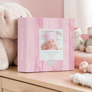 Classeur Album de photos personnalisé pour bébé en aquarell