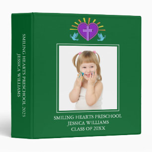 Classeur Album de photos personnalisé vert pour élèves de m