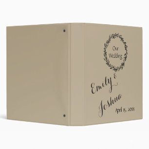 Classeur Album de planificateur de mariage sur mesure