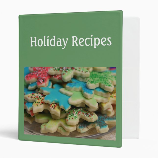 Classeur Album de recette de vacances (Devant/intérieur)