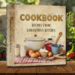 Classeur Album de recette du livre de cuisine de pays vinta