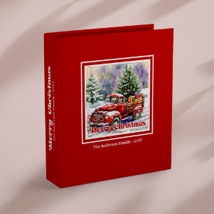 Classeur Album de scène de vacances rustique avec camion ro