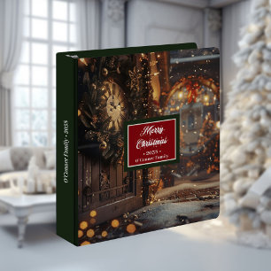 Classeur Album de souvenirs à reliure verte rouge élégant a