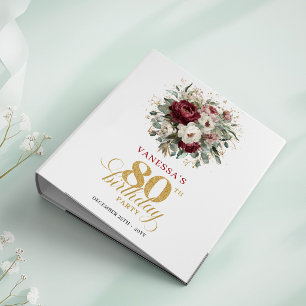 Classeur Album de souvenirs de 80e anniversaire de naissanc
