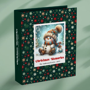 Classeur Album de souvenirs de Noël bonhomme de neige amusa