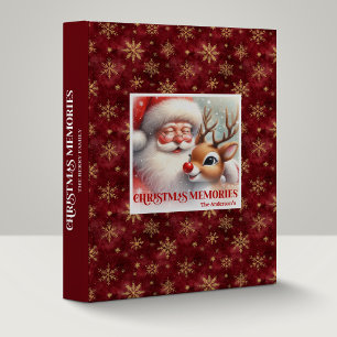 Classeur Album de souvenirs de Noël Cozy Santa Rudolph Fête