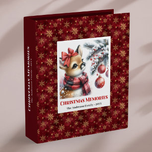 Classeur Album de souvenirs de Noël de bébé cerf confortabl