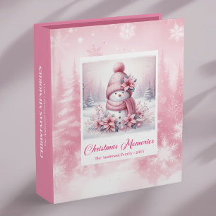 Classeur Album de souvenirs de Noël pour enfants rose idée