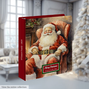 Classeur Album de vacances de Noël traditionnel avec reliur