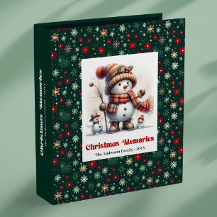 Classeur Album d'enfants au Noël aquarelle joyeux avec bonh